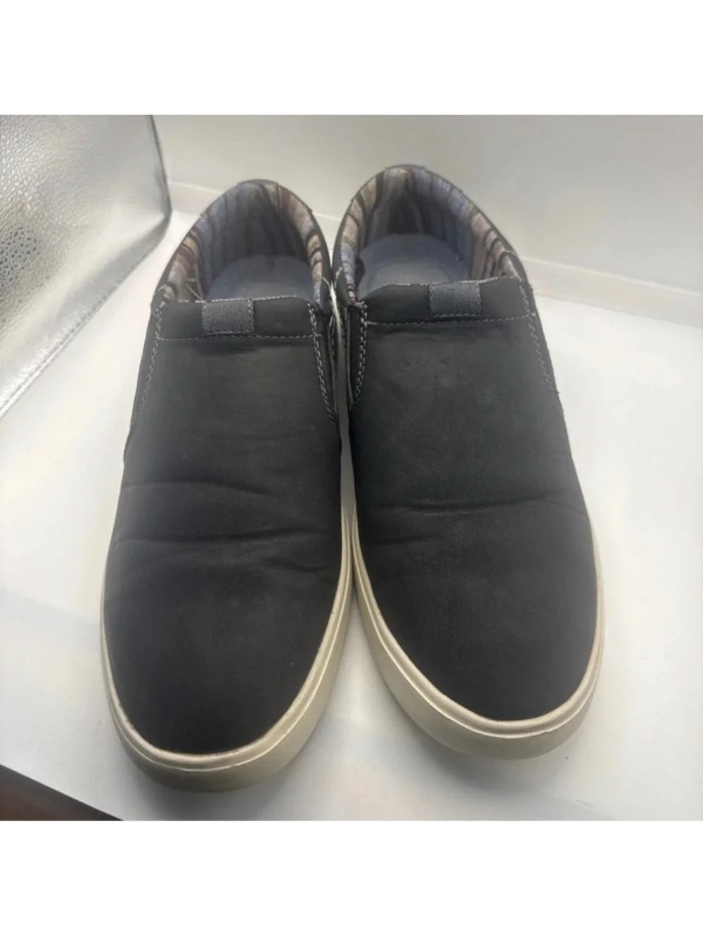 IZOD Men's Black Slip-On Casual Shoes with Memory Foam
